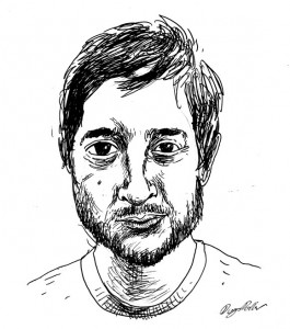 "Harmony Korine" Drawing by Douglas Pollard